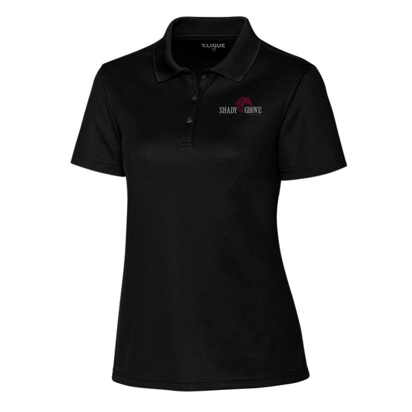 Shady Grove Clique Spin Eco Performance Pique Womens Polo – Her