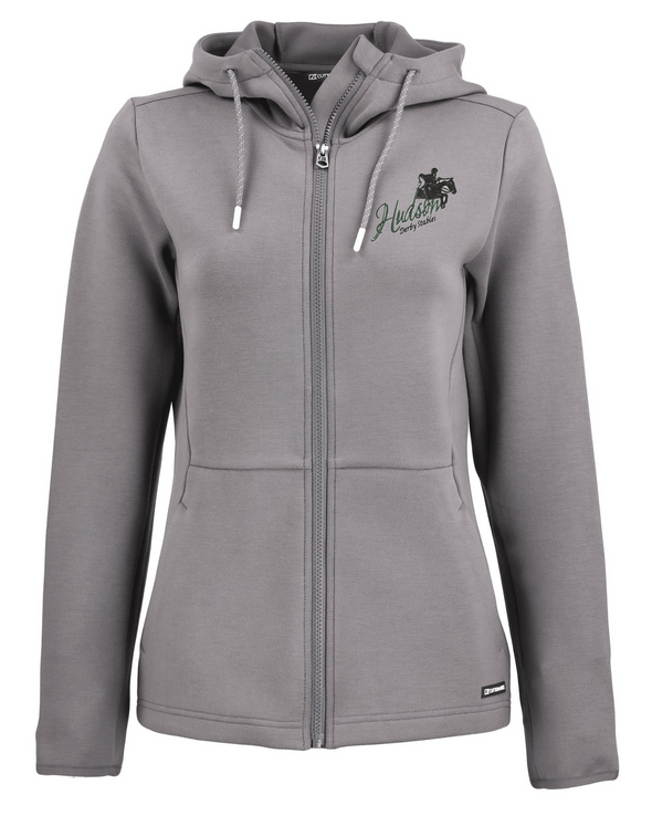 HDS Cutter & Buck Roam Epic Comfort Recycled Womens Full Zip Hooded Jacket