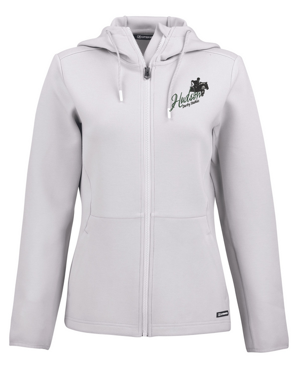 HDS Cutter & Buck Roam Epic Comfort Recycled Womens Full Zip Hooded Jacket