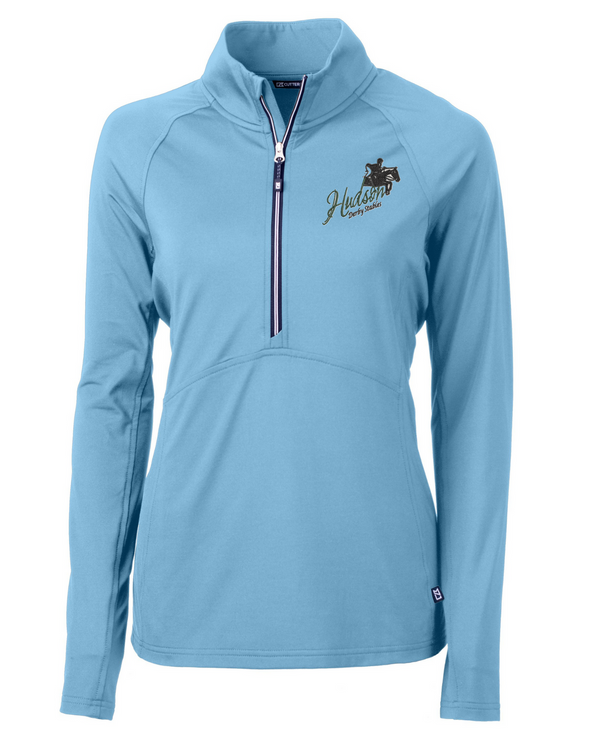 HDS Cutter & Buck Adapt Eco Knit Stretch Recycled Womens Half Zip Pullover