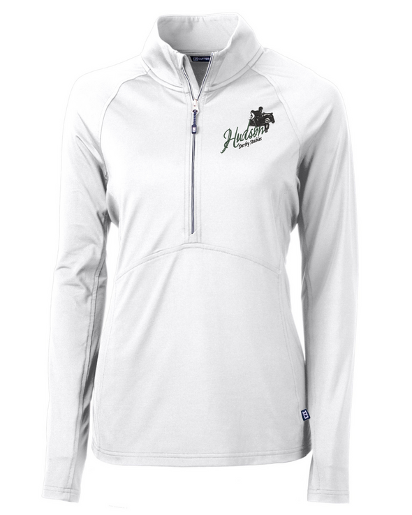 HDS Cutter & Buck Adapt Eco Knit Stretch Recycled Womens Half Zip Pullover
