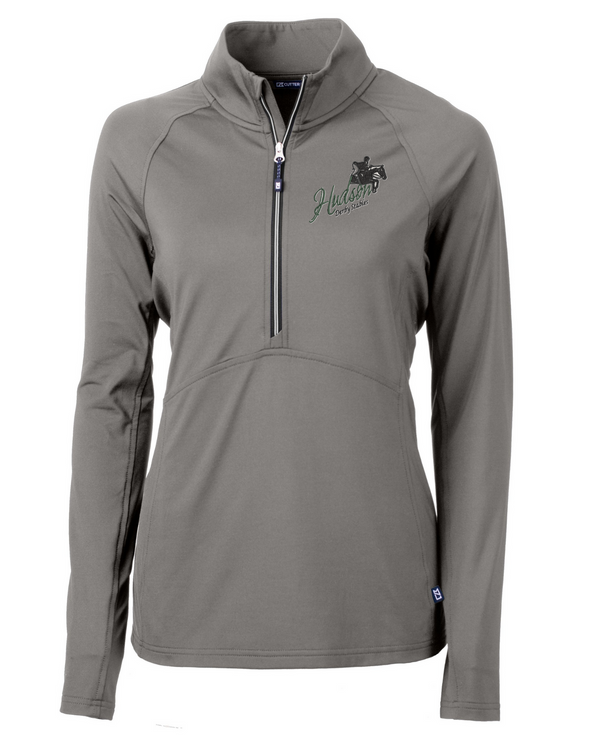 HDS Cutter & Buck Adapt Eco Knit Stretch Recycled Womens Half Zip Pullover