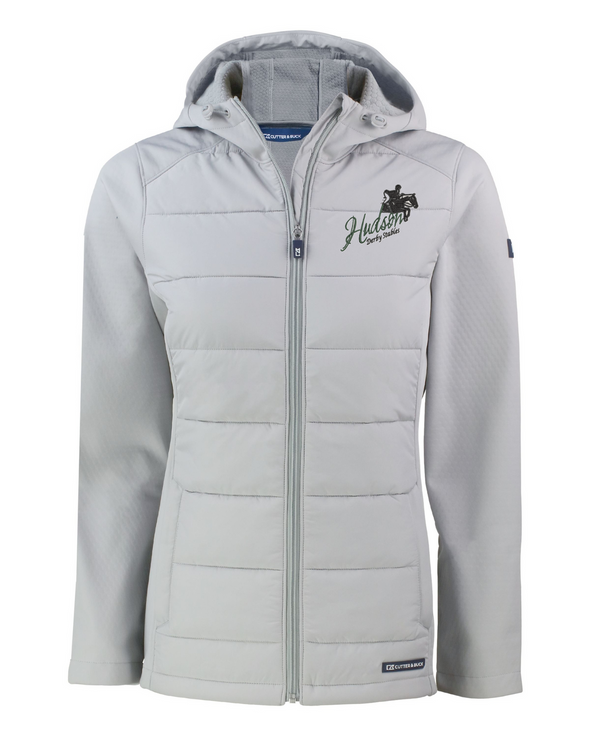 HDS Evoke Hybrid Eco Softshell Recycled Full Zip Womens Hooded Jacket
