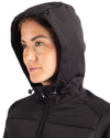 Evoke Hybrid Eco Softshell Recycled Full Zip Womens Hooded Jacket