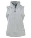 JA Cutter & Buck Charter Eco Recycled Full-Zip Womens Vest - Lightweight