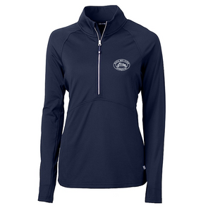 BBF Cutter & Buck Adapt Eco Knit Stretch Recycled Womens Half Zip Pullover