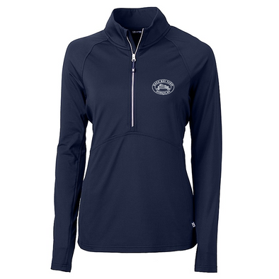BBF Cutter & Buck Adapt Eco Knit Stretch Recycled Womens Half Zip Pullover