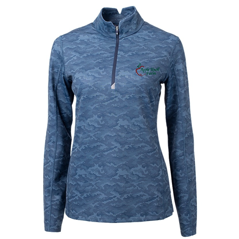 Camo half zip pullover women's on sale
