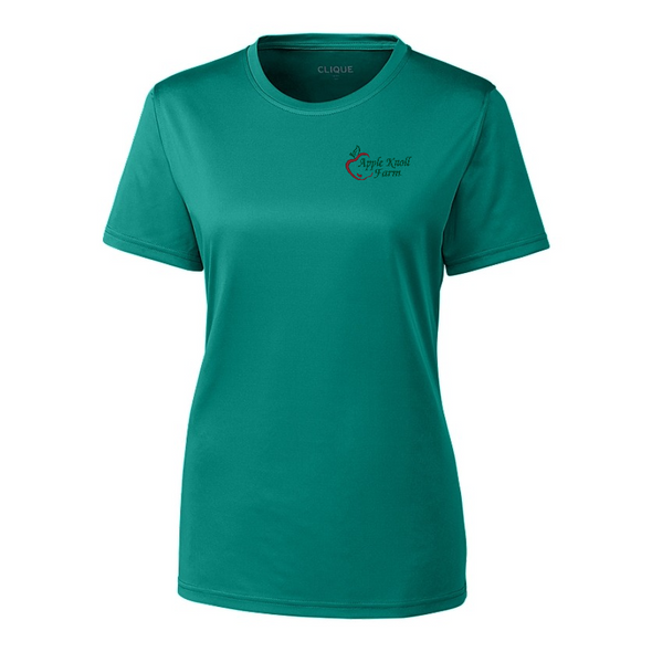 Apple Knoll Clique Spin Eco Performance Womens Tee Shirt