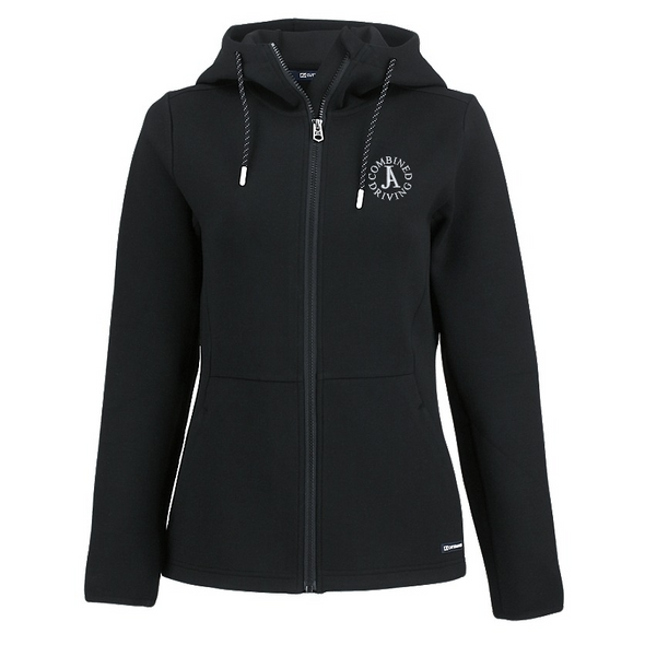 *NEW* JA Cutter & Buck Roam Epic Comfort Recycled Womens Full Zip Hooded Jacket