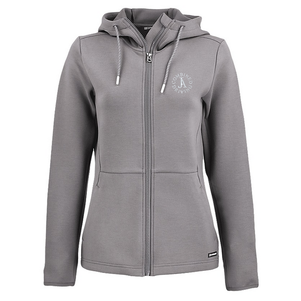 *NEW* JA Cutter & Buck Roam Epic Comfort Recycled Womens Full Zip Hooded Jacket