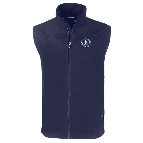 JA Cutter & Buck Charter Eco Recycled Mens Full-Zip Vest - Lightweight