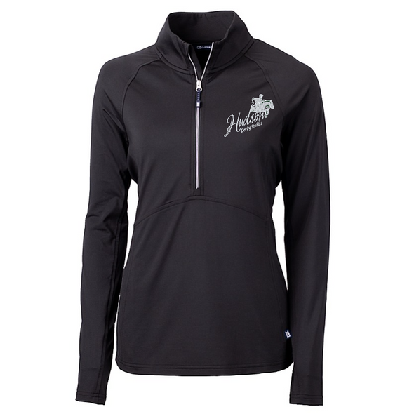 HDS Cutter & Buck Adapt Eco Knit Stretch Recycled Womens Half Zip Pullover