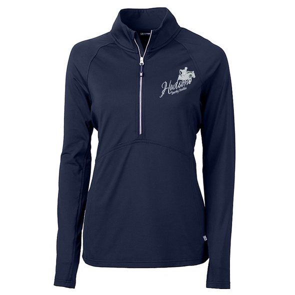 HDS Cutter & Buck Adapt Eco Knit Stretch Recycled Womens Half Zip Pullover