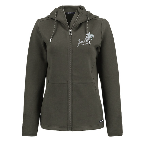 HDS Cutter & Buck Roam Epic Comfort Recycled Womens Full Zip Hooded Jacket