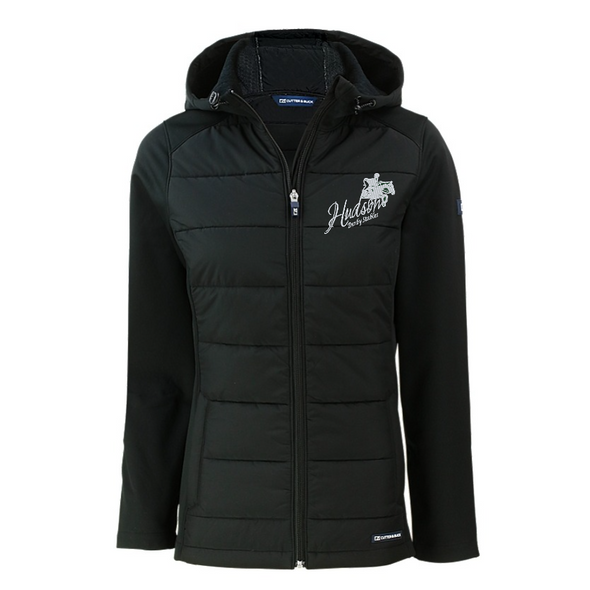 HDS Evoke Hybrid Eco Softshell Recycled Full Zip Womens Hooded Jacket